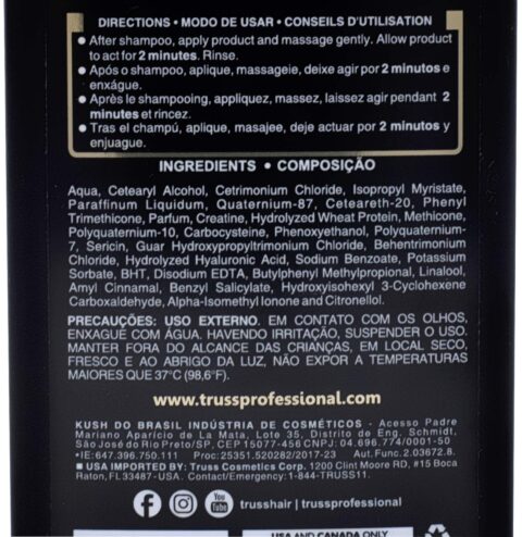 European Style by Margarita Gallego | Truss Perfect Conditioner Ingredients Details