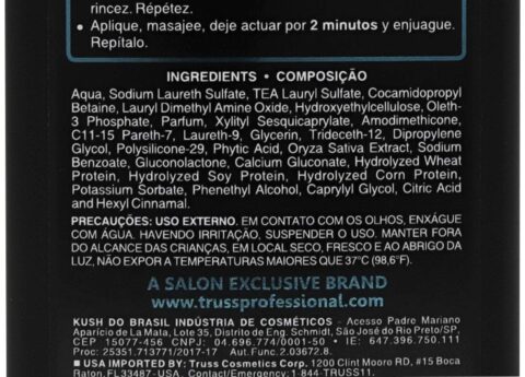 European Style by Margarita Gallego | Truss Infusion Shampoo Ingredients Details